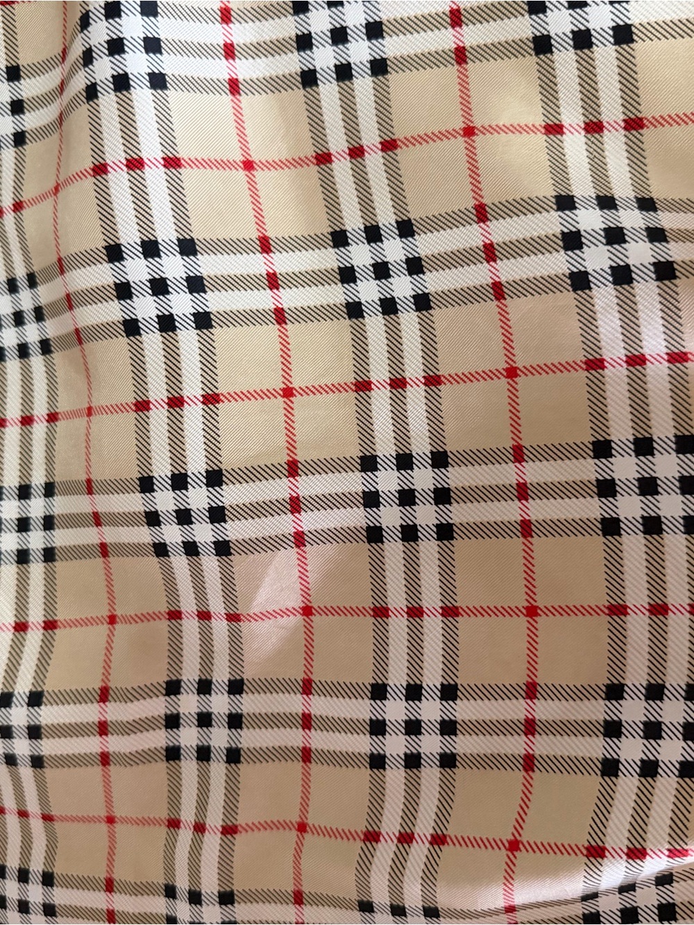Burberrys Beige Nova Check Silk Scarf - Picture 4 of 14